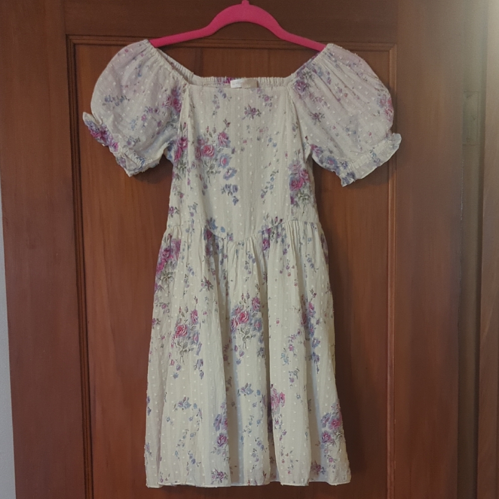 LoveShackFancy Girls Puff Sleeve Dress